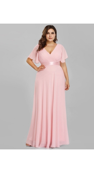 Rosa fest kjole i alle størrelser